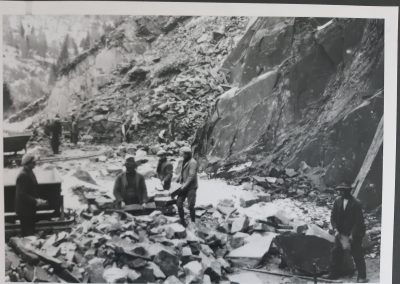 Steinbrucharbeiten aus den 1950er Jahren