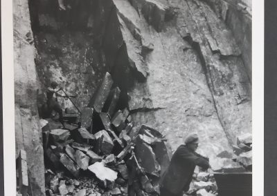 Steinbrucharbeiten aus den 1950er Jahren